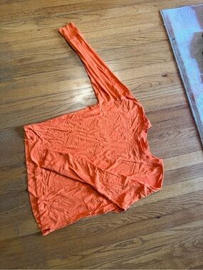 Lou & Grey Orange Long-Sleeve Women's Top